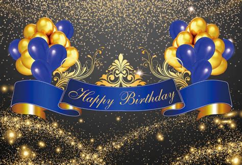 gold and blue birthday decorations|happy birthday blue and gold.